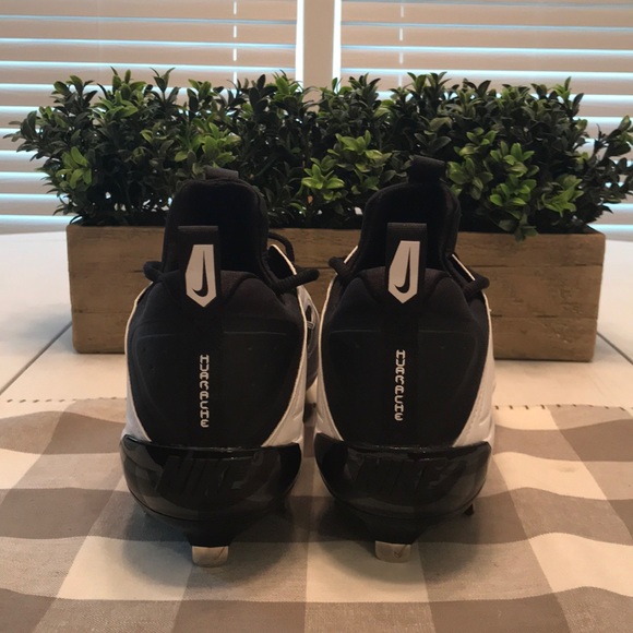 Alpha Huarache Elite Low (Black White) Baseball - Picture 4 of 8